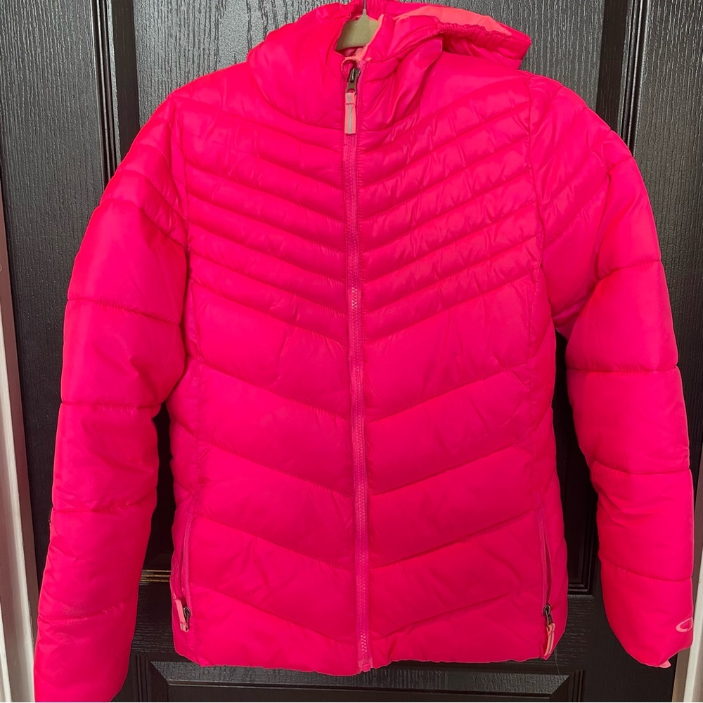 Champion Bright Pink Kids Puffer Jacket